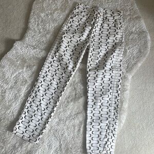 Reformation Patterned Jeans White Brown sz 26